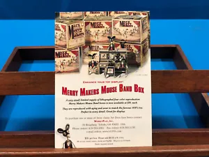 "Merry Makers Mouse Band Box" advertisement, Work+Play, Inc. - Picture 1 of 1