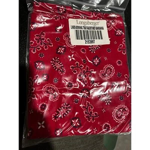Longaberger Hostess LARGE SERVING TRAY Basket Liner Backyard Bandana Paisley - Picture 1 of 1