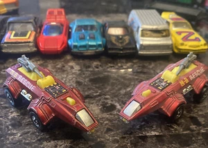 Lot Of Two Hot Wheels Spacer Racer Hong Kong red M-B Rescue 1978 Mattel - Picture 1 of 7