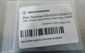T158564 Lot (10) Agilent ASA5001009U10 2mL Pump Head Piston Seal Assembly 212-LC - Bild 1 von 2