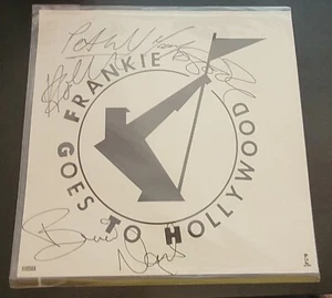 FRANKIE GOES TO HOLLYWOOD TOTALMENTE FIRMADO BIENVENIDO AL ANUNCIO PLEASUREDOME RARO - Imagen 1 de 2