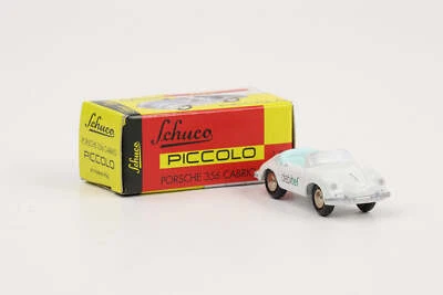 1:90 Schuco Piccolo Porsche 356 A Cabrio Debitel Blanco Art.Nr. 01671 - Imagen 1 de 3