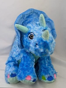 Peluche Triceratops Wild Republic Blue DInosaur 10 pulgadas 2021 - Imagen 1 de 8