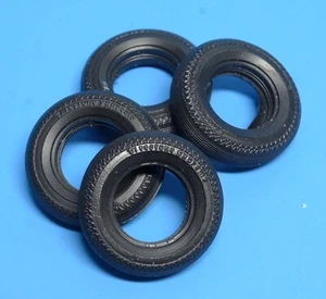 Set of 4 NEW AMT Firestone Supreme Black Wall Stock tires 1/25 Scale - Picture 1 of 6