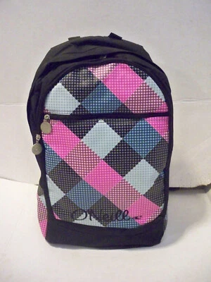 MUJER NIÑA O'NEILL A CUADROS MULTI IMPRESIÓN MOCHILA ESCOLAR BOLSO DE DÍA NUEVO $45 Foto 1 de 3