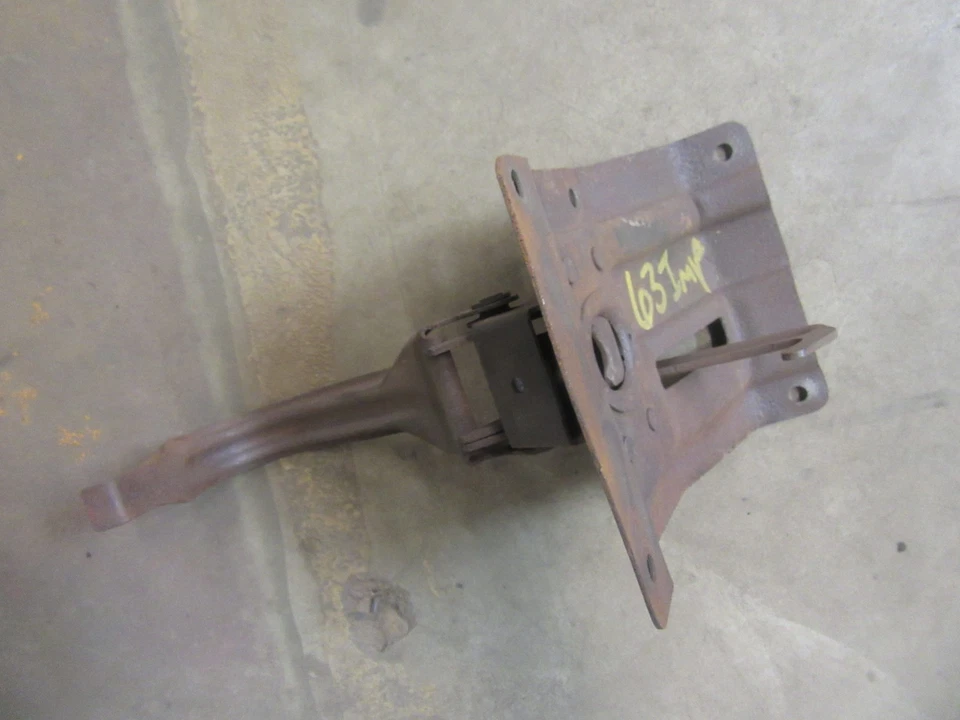 1963 Chevrolet Impala Belair front hood latch release lever mount bracket  - Image 1 of 4