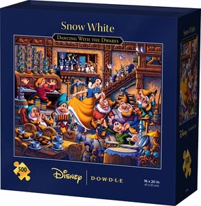Dowdle Folk Art Snow White Dancing with Dwarfs 500 Piece Jigsaw Puzzle By Eric D - Picture 1 of 1