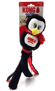 Kong Holiday Christmas Wubba Penguin Large Squeaky Tug & Shake Dog Toy 14" - Picture 1 of 11