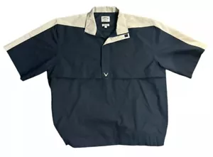 Callaway Golf Brushed Oxford 1/4 Zip Pullover Golf Jacket Mens Size Medium - Picture 1 of 5