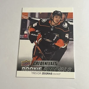 2021-22 Upper Deck Credentials  Rookie Arrivals #RA-7 Trevor Zegras - Picture 1 of 2