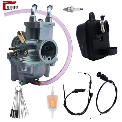 Carburetor W/ Air Filter Throttle Choke Cable For Yamaha PW50 Y-Zinger 1981-2020 - Image 1 of 4