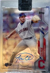 2020 Topps Clearly Authentic #CCA-AC Aaron Civale Rookie Auto  - Picture 1 of 1
