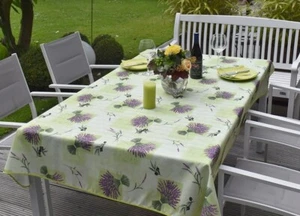Tablecloth Provence wrinkle-free 150x200 cm Lavender green France easy-care - Picture 1 of 7