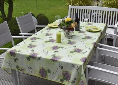 Tablecloth Provence Non-Iron 150x240 CM Lavender Green France Easy-Care - Image 1 of 4