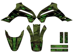 KLX 140 APACHE 2019-2020 Green Senge kit de gráficos compatible con Kawasaki - Imagen 1 de 10