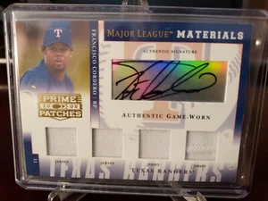 2005 PRIME PATCH MATERIALI QUAD #7/15 MAGLIA AUTO FRANCISCO CORDERO - Foto 1 di 5