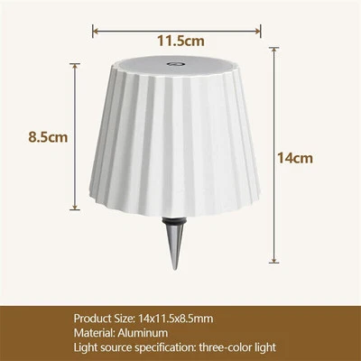 3 Color Stepless Dimming Lamp USB Charging LED Wine Bottle Wireless Bottle Lamp - Image 1 of 4