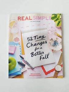 Real Simple Magazine September, 2025 - 52 Tiny Changes for a Better Fall - Picture 1 of 2