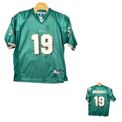 Reebok Stitched On Field Miami Dolphins Brandon Marshall Football Jersey Mens 52 - Image 1 of 4