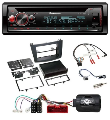 Pioneer Lenkrad DAB CD Bluetooth USB Autoradio für Mazda 3 2009-2013 analog - Bild 1 von 4