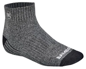 Premium Bamboo Crew Work Socks- Quarter High Moisture Wicking, Odor Eliminati... - Picture 1 of 6