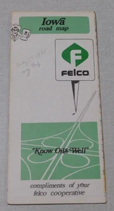 Felco Tankstellenkarte von Iowa 1972 - Bild 1 von 2