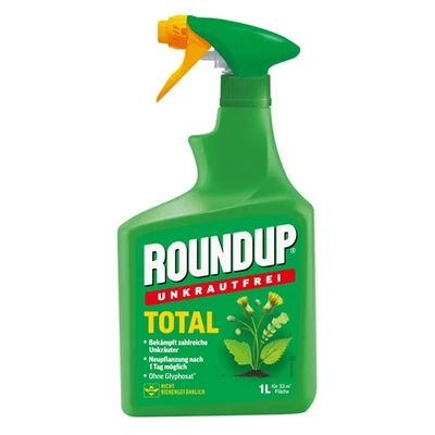 Roundup Unkrautfrei Total 1 Liter Unkrautvernichter gegen Unkraut Herbizid  - Bild 1 von 3