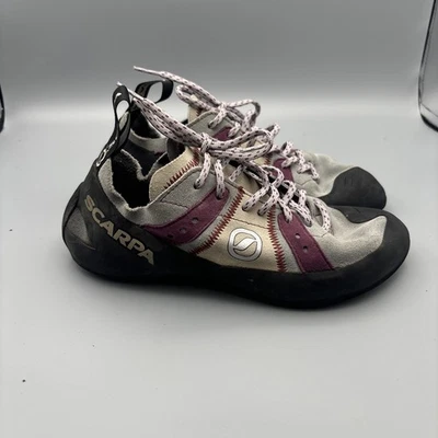 Scarpa Purple Climbing Shoes Women’s Size 7.5 Men’s 6.5 EU 38.5 - Image 1 of 4