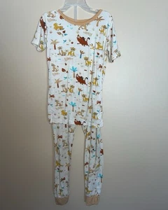 Little Sleepies OG Lion King Short Sleeves And Pants Set Size 7/8 - Picture 1 of 3