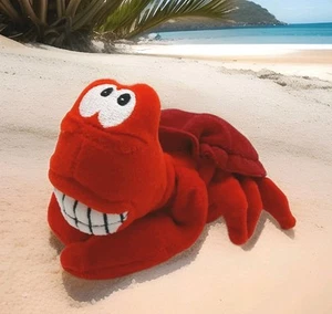 Vintage Walt Disney The Little Mermaid Sebastian Crab 7" Beanbag Plush Toy - Picture 1 of 6