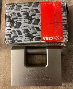 Cisa Straight Shackle Padlock 85/14 mm-New NO KEYS - Picture 1 of 7