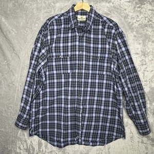 King Ranch Hemd Herren blau kariert Langarm Knopfleiste Western Freizeit - Bild 1 von 13