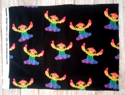 Stitch from Lilo & Stitch Sewing Fabric Crafting Piece 11" X 8.5" - Image 1 of 2