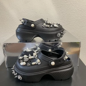 Simone Rocha x Crocs Stomp Clog - Women's Size 8 - Black - NEW RARE - Picture 1 of 13