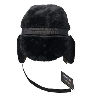 Blauer Arctic Trooper Hut schwarz Einheitsgröße verstellbarer Riemen Ohrenklappen mit Etikett - Bild 1 von 10