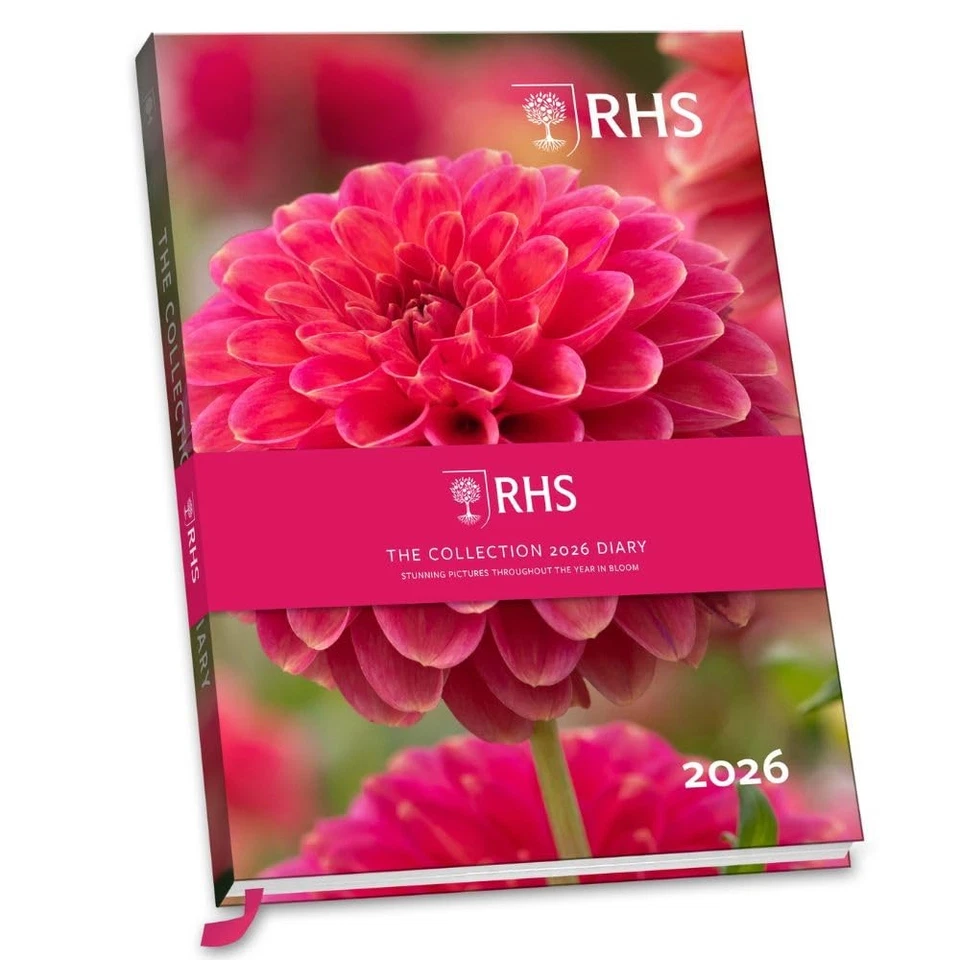 2026 DIARY RHS WEEK TO VIEW HARDBACK A5 DIARY OFFICIAL PRODUCT NEW