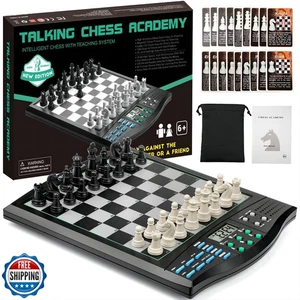 Talking Chess Academy elektronisches Schachspiel, magnetischer Computer Che - Bild 1 von 5