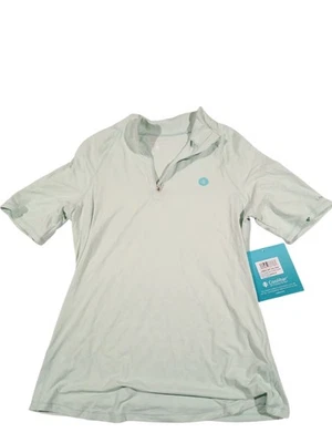Top para mujer Coolibar verde menta elástico secado rápido ligero Upf 50 S/S mediano  Foto 1 de 4
