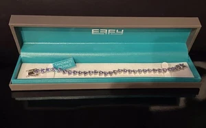 ¡NUEVO! Deslumbrante brazalete de diamantes y plata de ley de tanzanita de Effy/precio de venta sugerido por el fabricante $1,995 - Imagen 1 de 8