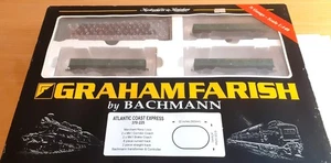 GRAHAM FARISH CALIBRE 370-225 N - JUEGO DE TREN EXPRESO ATLÁNTICO - LOCO, 4 VAGONES ETC - Imagen 1 de 19