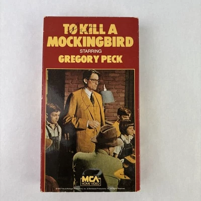 To Kill A Mockingbird VHS 1987 Gregory Peck 1962 Movie - Image 1 of 4
