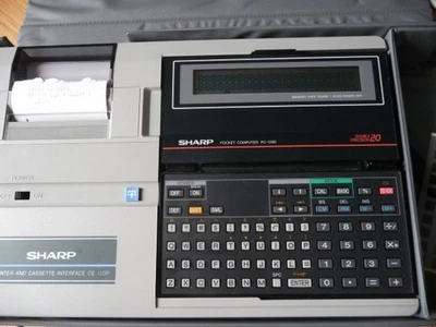 SHARP Pocket Computer PC-1280 m. 32KB RAM & CE-120P Printer and Cassette Interf. - Bild 1 von 4