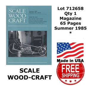 SCALE WOOD-CRAFT Magazine Summer 1985 Number Two 712658 - Foto 1 di 3