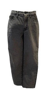 GOOD AMERICAN Jeans US 4/27 Girlfriend High Waist Distressed Stonewash Grey UK10 - Picture 1 of 20