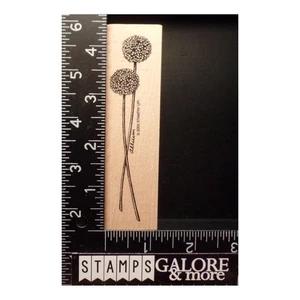 Stampin' Up! Rubber Stamps 2000 LONG STEMMED FLOWERS ALLIUM GARDEN #07 - Picture 1 of 2