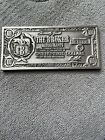 Vintage The Broker Restaurant Colorado Silver Metal $100 Gift Certificate
