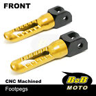 Cnc Bob Rider Front Foot Pegs Gold For Speedmaster Carbs 02 03 04 05 06 07