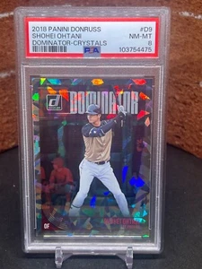 2018 Panini Donruss - Dominators Shohei Ohtani #D9 Crystals (RC) PSA 8 NM-MT - Foto 1 di 2