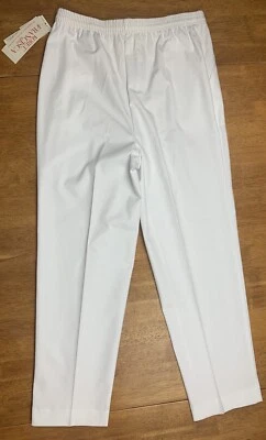 Vintage NWT Koret Francisca Women’s Size 8 White Elastic Waist Pants  - Image 1 of 4