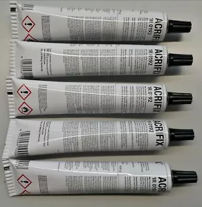 5 x 100g ACRIFIX 1R 0192 Adhesive PLEXIGLASS PMMA CAB PC PS UV HARDENING - Picture 1 of 3